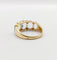 Bague 56 Bague jarretière vintage or jaune 18k topazes et diamants (circa 1980) 58 Facettes A05994