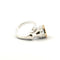 Bague 53 Bague Hermes Fer à cheval en or et corps en argent 58 Facettes