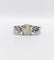 Bague 55 Bague jonc Art déco en platine et diamants (1,30 ct + 0,90 ct) 58 Facettes A06671
