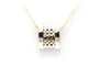 Pendentif Pendentif contemporain en or blanc serti de diamants 58 Facettes 22454