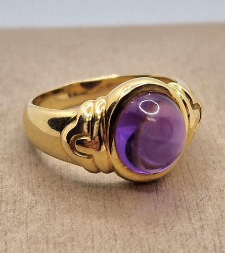 Bague 54.5 BULGARI - Bague Parentesi or jaune améthyste 58 Facettes