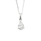 Collier Collier Solitaire Or Blanc et Diamant Poire 58 Facettes 240 748