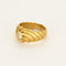 Bague 57.5 Bague en or jaune et rose diamantée 58 Facettes POI0046
