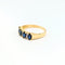 Bague 58 Bague or jaune saphirs diamants 58 Facettes 31238