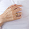 Bague 57 Bague or jaune rubis diamants 58 Facettes LP543