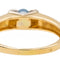 Bague 55 Bague Or jaune, Or blanc Saphir, Diamant 58 Facettes 2732084CN