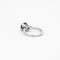 Bague 48 Bague platine et or gris avec diamant 58 Facettes GU58