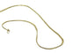 Collier Chaîne maille anglaise plate or jaune 14 carat 58 Facettes