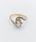 Bague 54.5 Bague tourbillon antique en or 18k et platine, diamant taille ancienne 1,35 ct 58 Facettes A06442