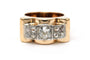 Bague 57 Bague Art Déco - Bague en or jaune et blanc 18 carats et diamants 58 Facettes 23290