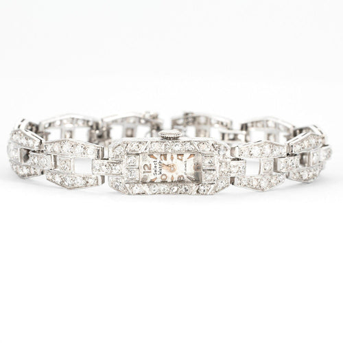 Montre Montre Art Déco Diamants 58 Facettes