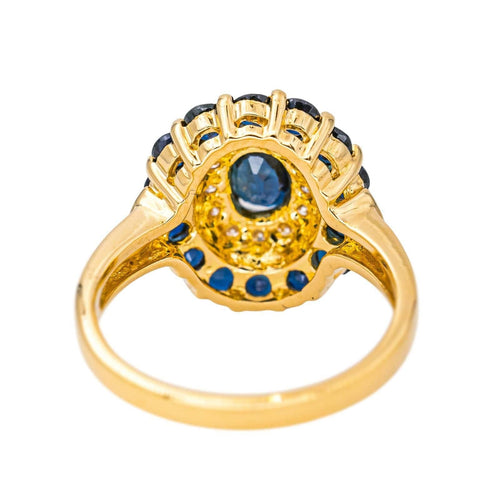 Bague 50 Bague  Pompadour  Or jaune Saphir, Diamant 58 Facettes 4624053CN
