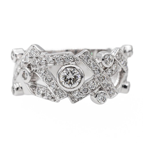 Bague 52 Chanel Bague Cristaux glacés Or blanc Diamant 58 Facettes 3051495CN