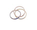 Bague 62 Cartier - Bague alliance 3 ors en or jaune, blanc et rose 18k 58 Facettes 3ors.cartier1893