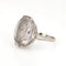 Bague 51 Bague Art Déco en cristal de roche des années 1920 58 Facettes G13556