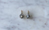 Boucles d'oreilles Dormeuses Anciennes Perles Fines Diamants 58 Facettes