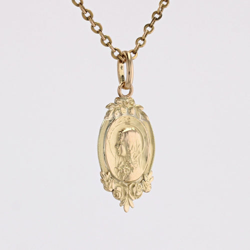 Pendentif Pendentif ancien or jaune Sainte Thérèse 58 Facettes 24-145C