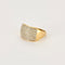 Bague 58 Bague jonc or gris et or jaune et diamants 58 Facettes GU254