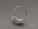Bague 53 Jarretière Diamants Taille Ancienne et Baguettes 58 Facettes A8916