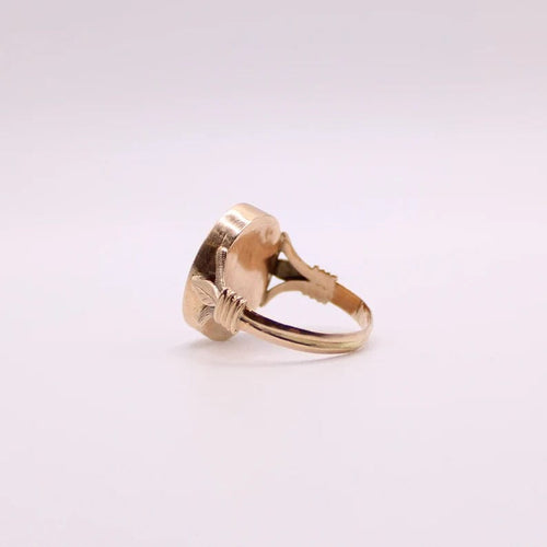 Bague Bague Empire Intaillée Cornaline Homme casqué 58 Facettes