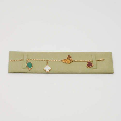 Bracelet Van Cleef & Arpels - Bracelet Lucky Alhambra 4 motifs en or jaune 58 Facettes