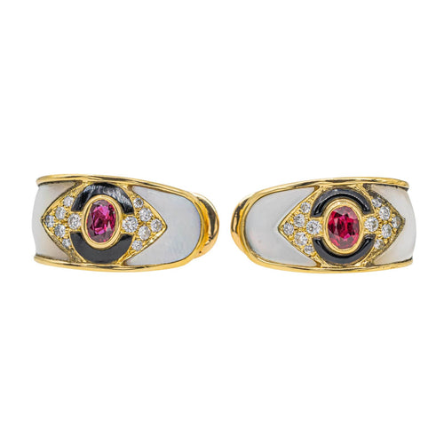 Boucles d'oreilles Fred Boucles d'oreilles Or jaune Rubis 58 Facettes 2576874CN