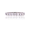 Bague 53 Demi alliance platine diamants 58 Facettes 24-288
