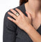 Bague Bague cocktail vintage en or jaune 14 carats, large anneau de cigare, taille 7, sculptée et striée 58 Facettes G12645