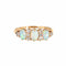 Bague 53 Anneau victorien or jaune, diamants et opales 58 Facettes G13699