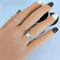 Bague 53.5 Bague de fiançailles Diamants 1,16 carat Or gris 58 Facettes AA 1744