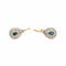 Boucles d'oreilles Boucles d'oreilles Dormeuses Or jaune Saphir 58 Facettes 3689626CN