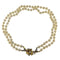 Collier Collier en or jaune, blanc et diamants avec deux rangs de perles Akoya 58 Facettes G3713