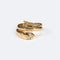 Bague 13 / Oro Giallo Bague contrarié avec serpent 58 Facettes ANL167