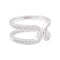 Bague 50 Bague Dinh Van "Maillon" or blanc, diamants. 58 Facettes 33882