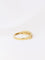 Bague 54 Demi-Alliance américaine en or jaune et diamants 0,18 ct 58 Facettes J103