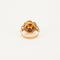 Bague Bague en or jaune et pierre de synthèse orange 58 Facettes 240179