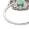 Bague 55 Bague Pompadour Platine Emeraude, Diamant 58 Facettes 3497501CN