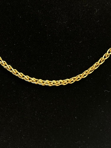 Collier Chaine maille palmier or jaune 58 Facettes LP683