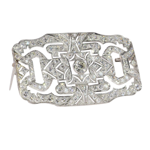 Broche Broche diamant Art Déco des années 1950 58 Facettes 24110-0138