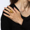 Bague Bague dôme cannelée Ilias Lalaounis taille 6 vintage en or 18 carats, grand bijou de cocktail 58 Facettes G13681
