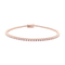 Bracelet ligne tennis or rose, diamants. 58 Facettes 34344