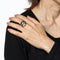 Bague Bague mosaïque en pierres précieuses vintage, dôme, taille 8, or jaune 14 carats, bijoux fins 58 Facettes G13906