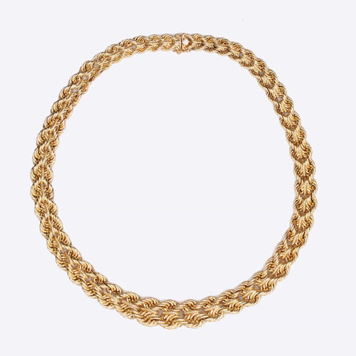 Collier Collier en or jaune tressé 58 Facettes 24-061