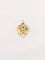 Pendentif Médaille amour Augis coeur Plus qu'hier moins que demain 2 ors 58 Facettes J514