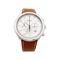Montre Montre Hermès, "Arceau Chronographe", acier, cuir. 58 Facettes 34360