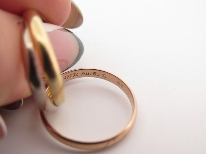 Bague 53 bague CARTIER trinity pm 3 ors 58 Facettes 258778