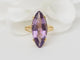 Bague 59 Bague marquise en or jaune et améthyste 58 Facettes 33206