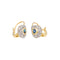 Boucles d'oreilles Boucles d'oreilles Dormeuses Or jaune Saphir 58 Facettes 3689626CN