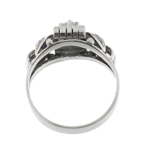 Bague Bague avec saphirs et diamants 58 Facettes 30533