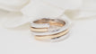 Bague 55 Dinh Van - Bague Spirale or rose et blanc 58 Facettes 32587
